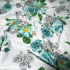 Cotton fabric 100% cotton, 125 g/m², width 160 cm, flowers on white