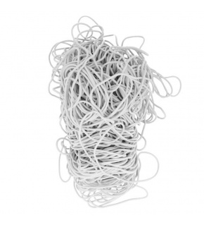 Round elastic white 3 mm