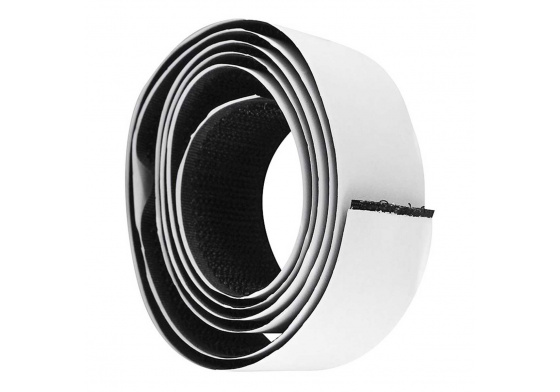 Velcro strap with adhesive Black length 50 cm, width 50 mm