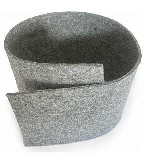 Technical felt 4 mm color Gray width 165 cm
