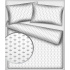 Children's cotton fabric 100% cotton, 125 g/m², width 160 cm, gray crowns on white