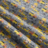 Children's cotton fabric by the meter Construction Machines Gray-Yellow on White