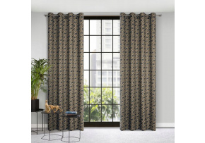 Patterned decorative curtain Juliet color beige 140 x 250 cm