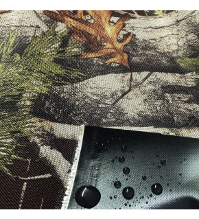 Waterproof fabric Kodura PVC coating 600D, 360 g/m², width 150 cm, autumn on brown