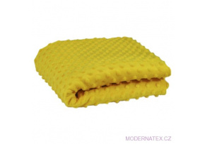 Fabric microfleece Minky 380 Dot, color Mustard