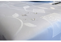 water-repellent tablecloth Carre, 110x160 cm color White, stain-resistant