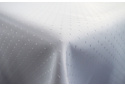Water-repellent tablecloth Pois, 140x180 cm color White, stain-resistant