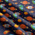 Cotton Fabric Space on Garnet
