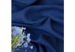 Natural linen fabric Julia, Garnet, 154 gr/m2