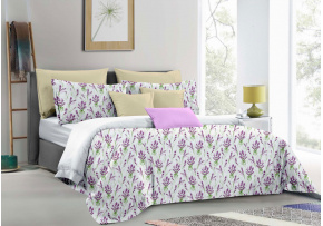 Flannel bedding with zipper, color Purple, 140x200 cm Flannel bedding with zipper, color Purple, 140x200 cm