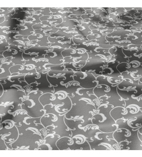 Children's cotton fabric by the meter Oriental on Grey