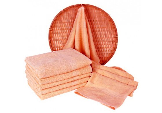 Darsi terry towel 70x140 cm, salmon color