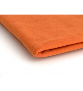 Polar fleece fabric 200 g/m², width 150 cm, orange, by the meter