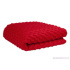 Minky dot fabric, 380 g/m², width 160 cm, by the meter, red