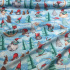 Christmas cotton fabric, by the meter, width 160 cm, Christmas pattern on Blue