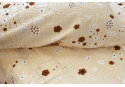 Crepe bedding with zipper, color Beige, 140x200 cm