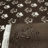 Waterproof fabric Kodura PVC coating 600D, 360 g/m², width 150 cm, paw prints on brown