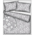 Children's cotton fabric Stars modern White on Gray