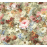 Velvet upholstery fabrics, by the meter. Flower Garden on Beige