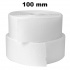 Sew-on Velcro Hook and Loop Set White 100 mm x 25 m