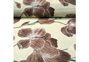 Cotton Fabric Little Flowers on Yellow