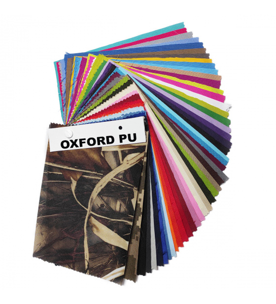 Sample of waterproof Oxford fabrics, 15x20 cm