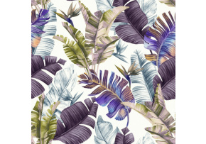 Velvet upholstery fabrics with print, Colorful leaves on White Velvet upholstery fabrics with print, Colorful leaves on White