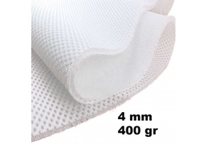 3D Mesh Knitted 400 gr/m2 White 4mm 3D Mesh Knitted 400 gr/m2 White 4mm