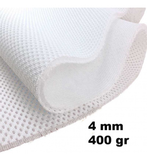 3D Mesh Knitted 400 gr/m2 White 4mm