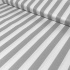 Decorative children's cotton fabrics, by the meter. Stripes of Gray and White