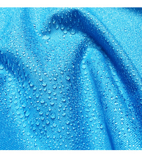 Water-repellent Oxford fabric with PU coating, 200 g/m², width 160 cm, light blue