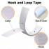 White adhesive hook and loop tape 100 mm