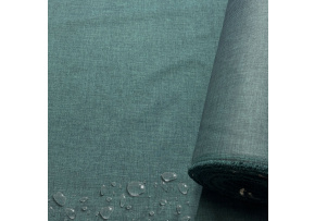 Water-repellent fabric Imitation linen, 220 g/m², width 160 cm, turquoise