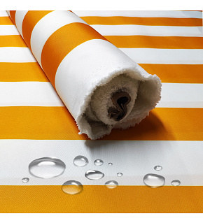Waterproof Fabric Premium, 190 g/m², width 80 x 160 cm, yellow stripes Waterproof Fabric Premium, 190 g/m², width 80 x 160 cm, yellow stripes