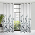 Patterned decorative curtain Marika color white 140 x 250 cm
