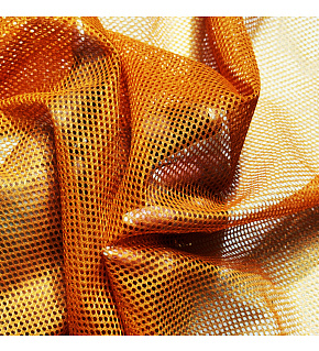 Polyester mesh for clothing Orange, 2x2mm eye