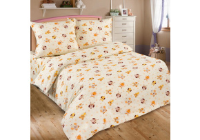 Cotton fabrics, by the meter. Brown Owls on Cream