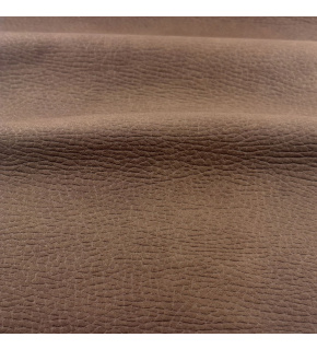 Largo Brown eco-leather, durable upholstery fabric with a pronounced texture, by the meter