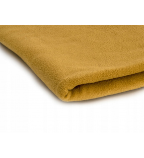 Polar fleece fabric 200 g/m², width 150 cm, mustard, by the meter