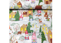 Christmas cotton fabric, by the meter, width 160 cm, Christmas time