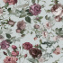 Velvet upholstery fabrics with print. Flowers on Pale Mint