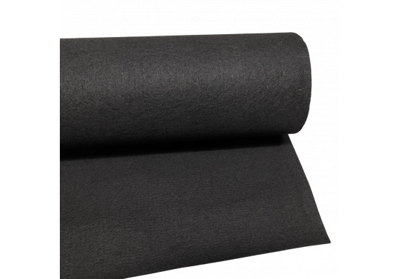 Technical felt 4 mm color Black width 160 cm
