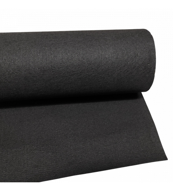 Technical felt 4 mm color Black width 160 cm