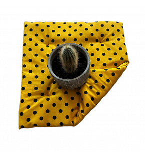 Seat-40x40x2-cm-Black-dot-on-Yellow