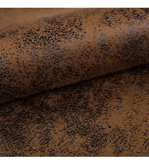 Eco leather Madagascar, soft upholstery material, brown, by the meter