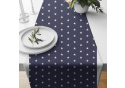 Children's cotton fabric Stars White on Navy