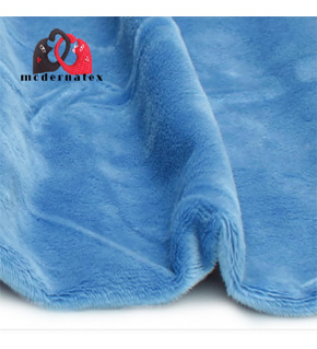 Minky fabric, solid color, 220 g/m², width 160 cm, blue