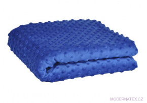 Minky Microfleece Fabric 380 Dot, Color Cornflower