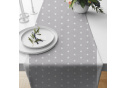 Children's Cotton Fabric Stars White on Grey
