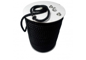 Cotton-Polyester Rope 5 mm x 10 m, color black
